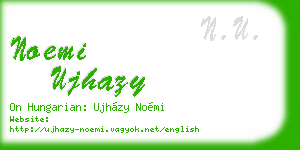 noemi ujhazy business card