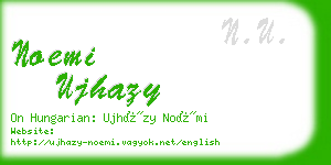 noemi ujhazy business card